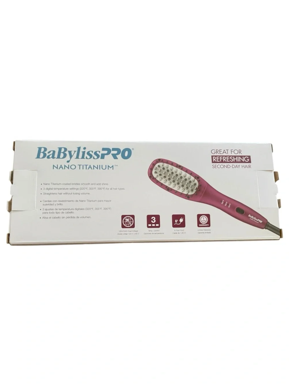 BaByliss PRO Compact Size Thermal Paddle Brush